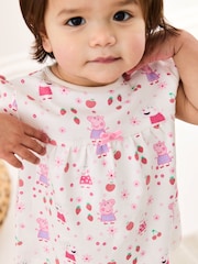 JoJo Maman Bébé Cream Peppa Pig Jersey Pyjamas - Image 7 of 11