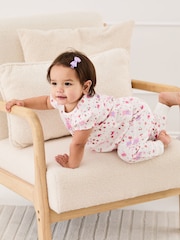 JoJo Maman Bébé Cream Peppa Pig Jersey Pyjamas - Image 8 of 11