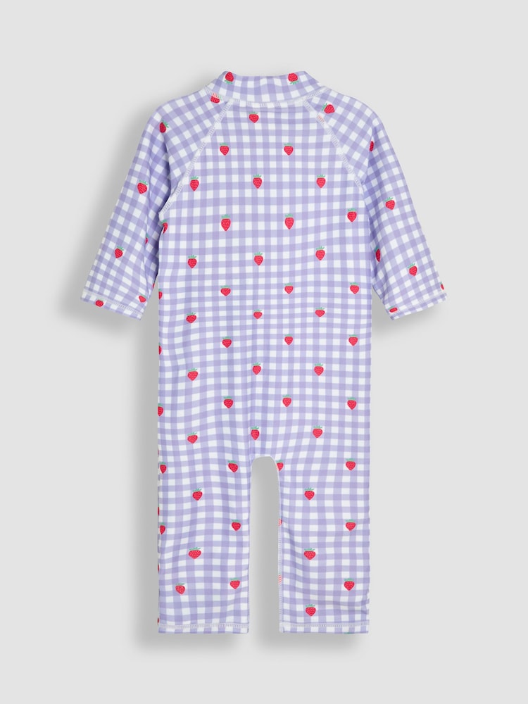 JoJo Maman Bébé Gingham Sun Protection Suit - Image 4 of 5