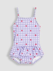 JoJo Maman Bébé Stripe Swimsuit with Nappy - Image 1 of 5