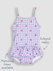 JoJo Maman Bébé Stripe Swimsuit with Nappy - Image 3 of 5