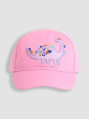 JoJo Maman Bébé Pink Appliqué Cap - Image 1 of 4