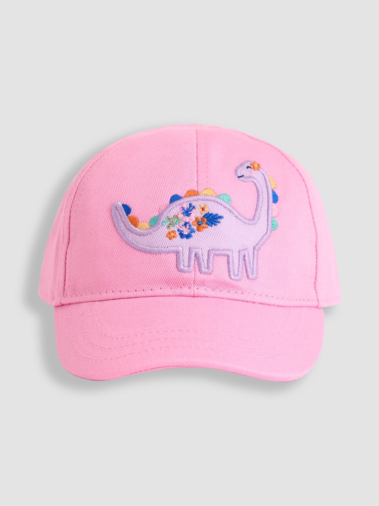 JoJo Maman Bébé Pink Appliqué Cap - Image 1 of 4