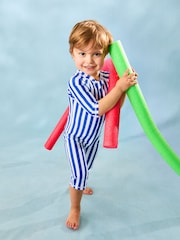 JoJo Maman Bébé Stripe Sun Protection Suit - Image 8 of 10