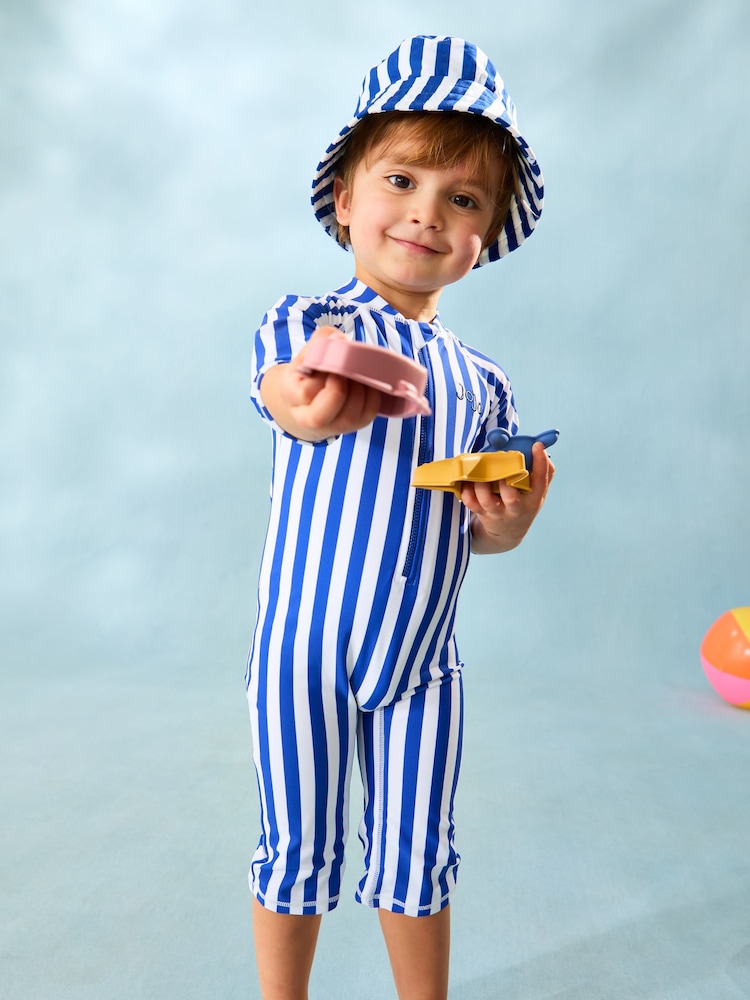 JoJo Maman Bébé Stripe Sun Protection Suit - Image 8 of 8