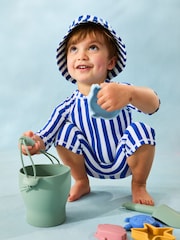 JoJo Maman Bébé Stripe Sun Protection Suit - Image 9 of 10