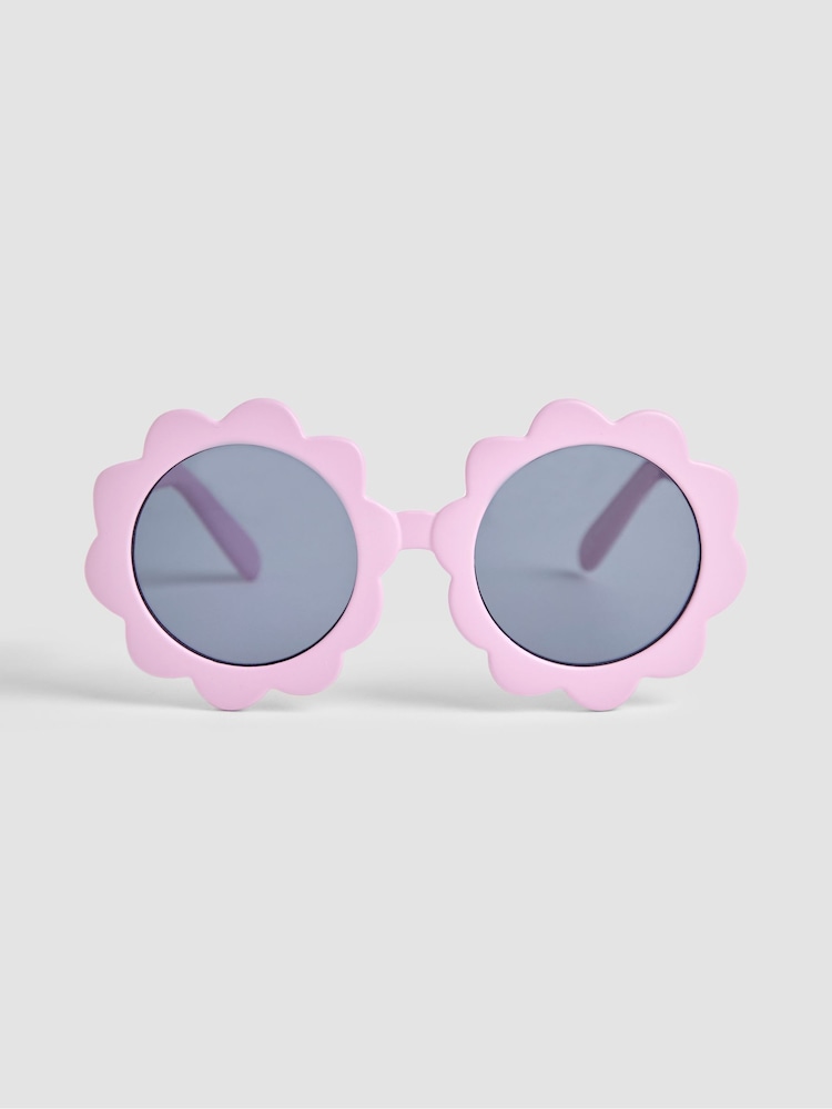 JoJo Maman Bébé Lilac Flower Shaped Sunglasses - Image 2 of 4