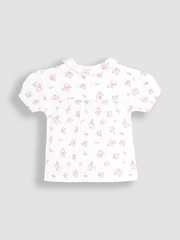 JoJo Maman Bébé Cream Print Woven Seersucker Pyjamas - Image 3 of 6