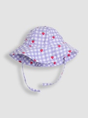 JoJo Maman Bébé Gingham Floppy Sun Hat - Image 1 of 3