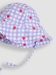 JoJo Maman Bébé Gingham Floppy Sun Hat - Image 2 of 3