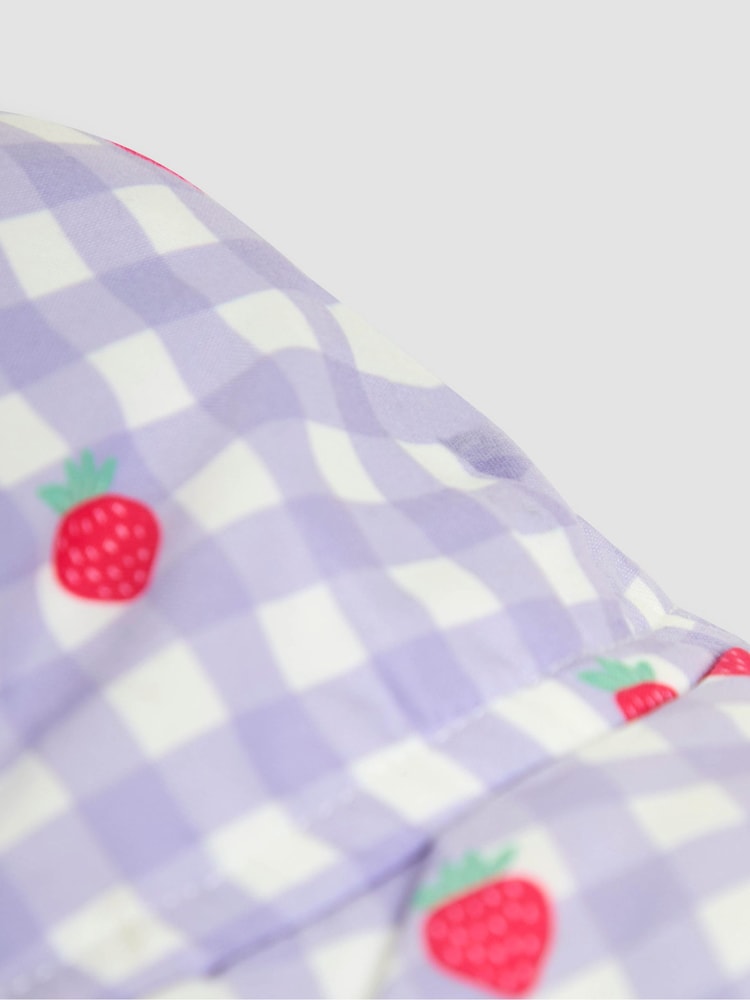 JoJo Maman Bébé Gingham Floppy Sun Hat - Image 3 of 3