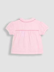 JoJo Maman Bébé Pink Flopsy Bunny Classic Woven Pyjamas - Image 3 of 6