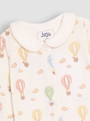 JoJo Maman Bébé Collared Print Footed Sleepsuit - Imagen 6 de 6
