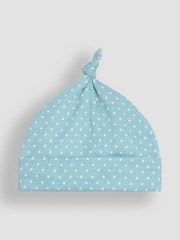 JoJo Maman Bébé 100% Cotton Bee Embroidered Baby Hat - Imagen 2 de 3