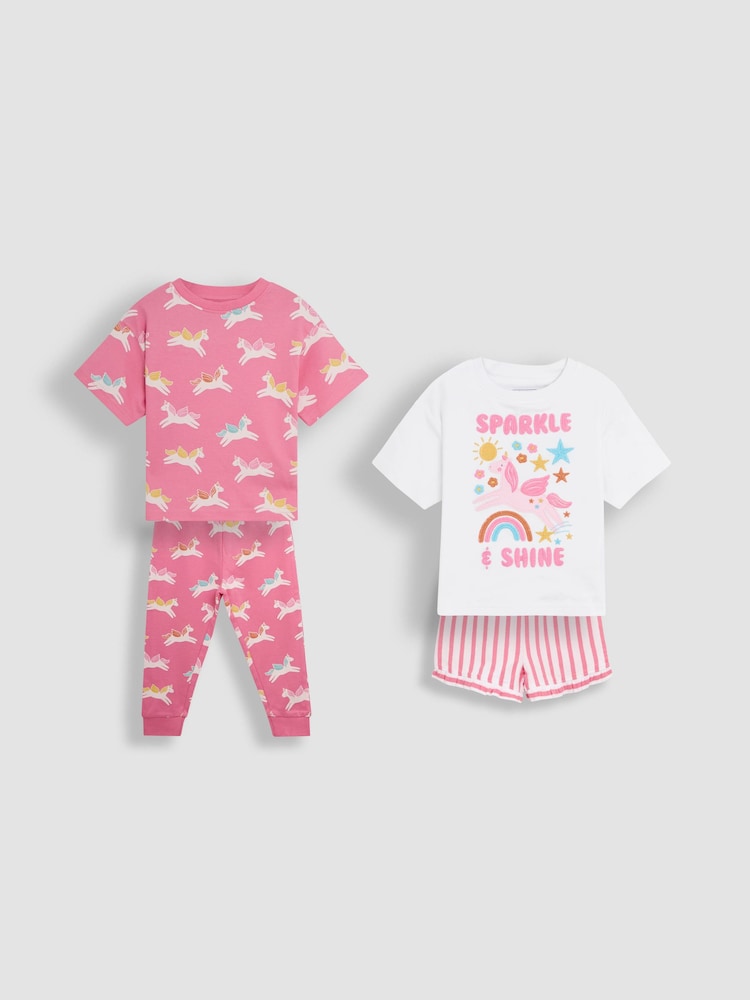 Komplet 2 pižam iz 100% bombaža iz džersija JoJo Maman Bébé - Slika 1 iz 4 Komplet 2 pižam iz 100% bombaža iz džersija JoJo Maman Bébé - Slika 1 iz 4