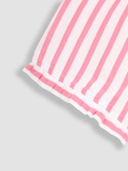 JoJo Maman Bébé Pink 100% Cotton Print Jersey Pyjamas 2 Pack - Image 4 of 4