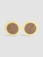 JoJo Maman Bébé Lemon Flower Shaped Sunglasses - Image 2 of 4