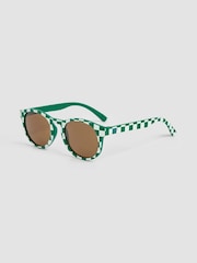 JoJo Maman Bébé Green Rounded Sunglasses - Image 1 of 4