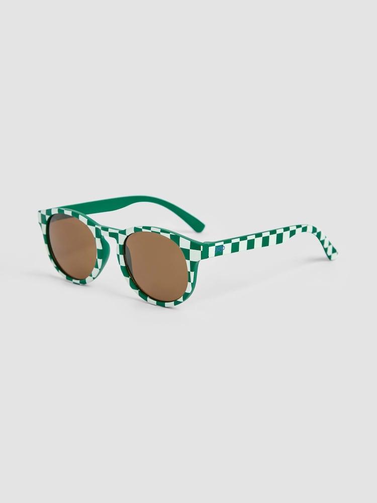 JoJo Maman Bébé Green Rounded Sunglasses - Image 1 of 4