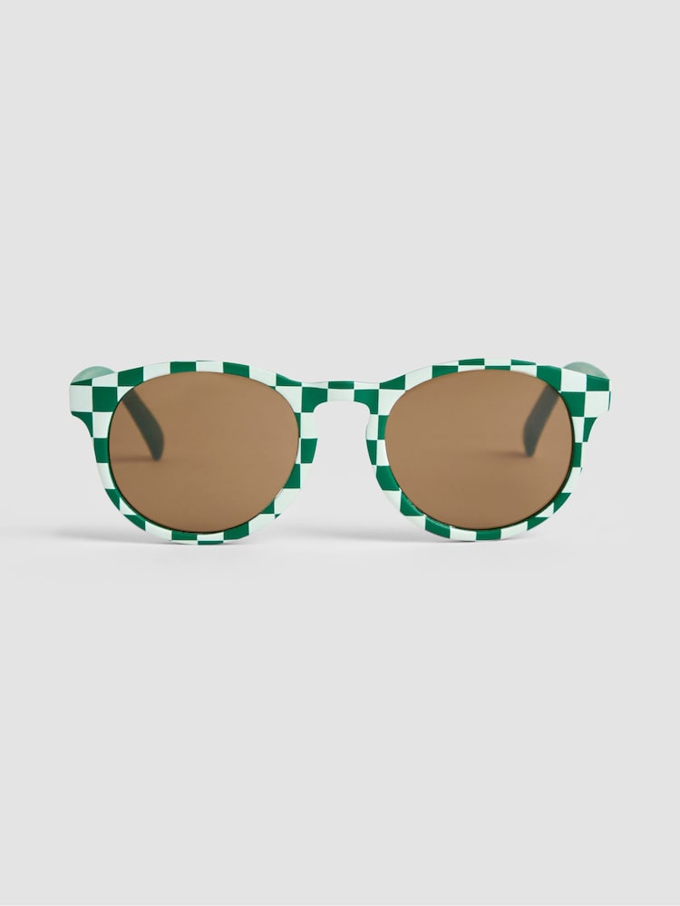 JoJo Maman Bébé Green Rounded Sunglasses - Image 2 of 4