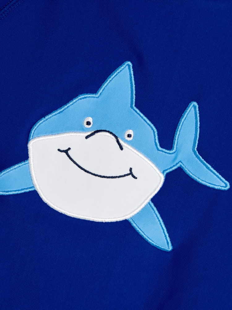 JoJo Maman Bébé Shark 2-Piece Rash Vest Set - Image 9 of 10