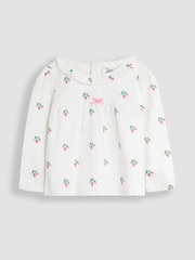 JoJo Maman Bébé Cream Long Jersey Pyjamas - Image 2 of 4
