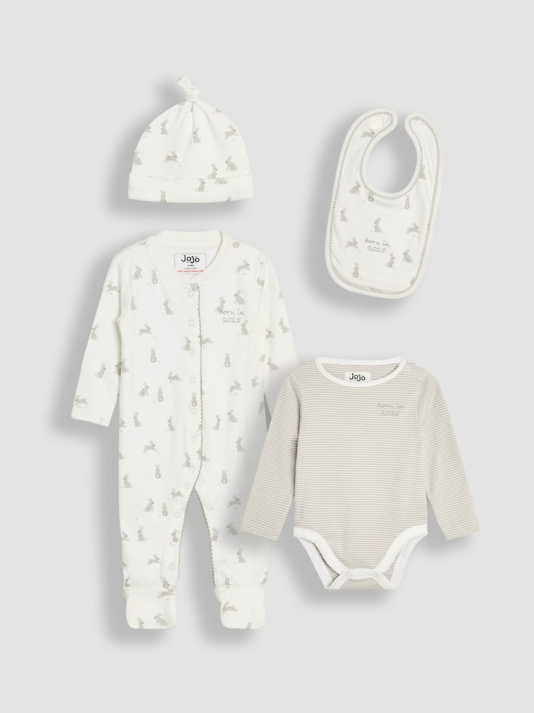 Jojo Maman Bébé Baby 100% Cotton 4-Piece Gifting Set - Imagen 1 de 9