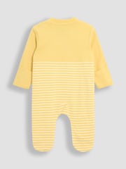 JoJo Maman Bébé Cotton Footed Appliqué Zip 100% Cotton Sleepsuit - Imagen 5 de 6