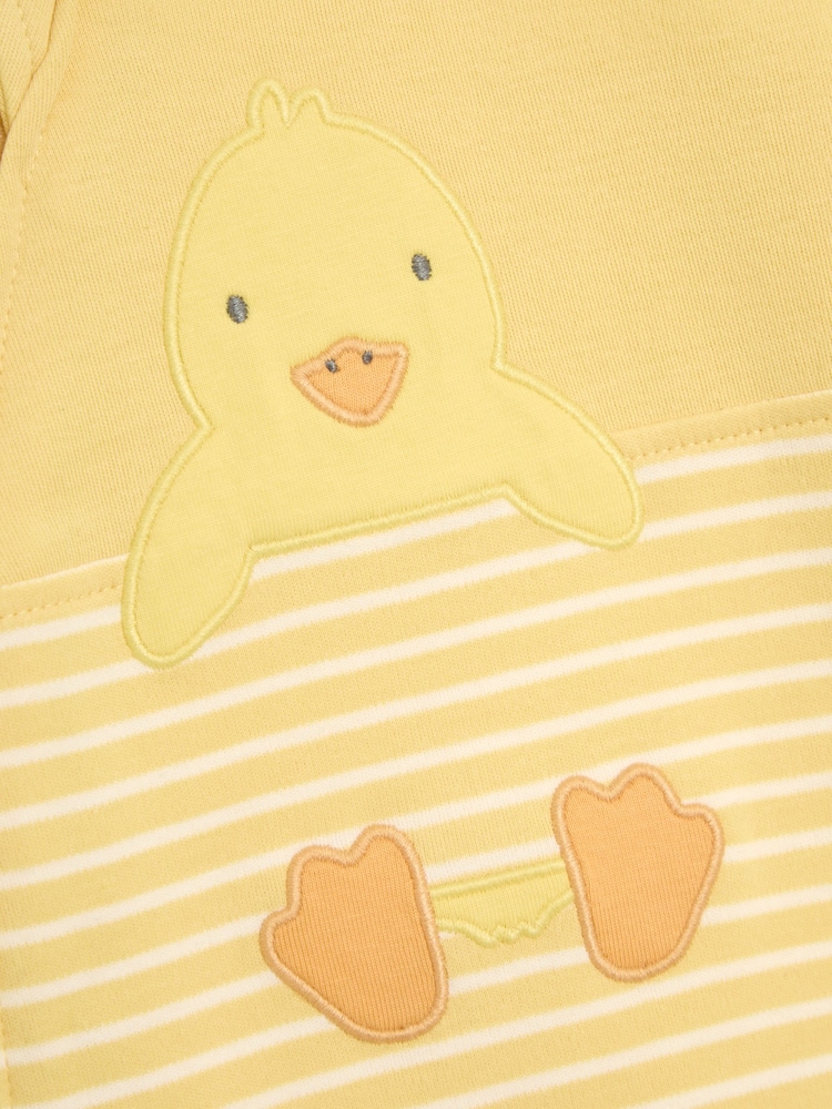JoJo Maman Bébé Cotton Footed Appliqué Zip 100% Cotton Sleepsuit - Imagen 6 de 6