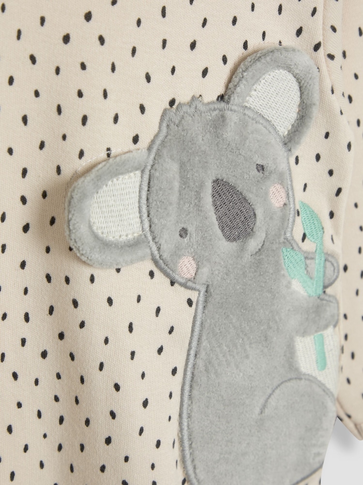 JoJo Maman Bébé Footed Appliqué Zip Sleepsuit - Imagen 6 de 6