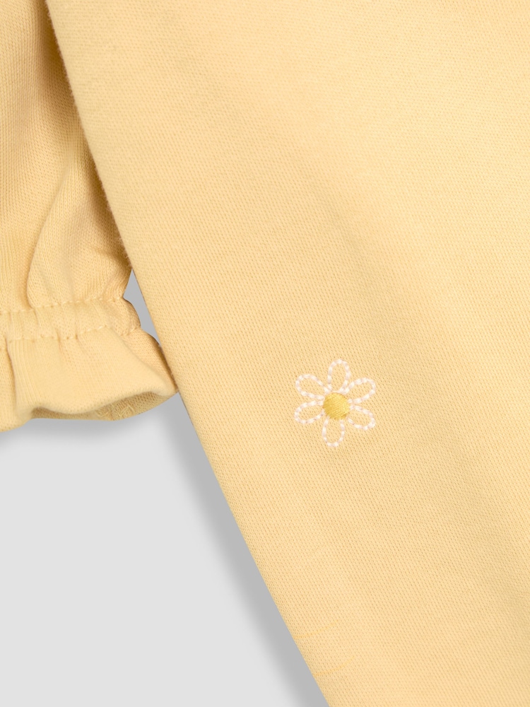 Pijama tipo pelele de algodón 100 % con diseño bordado con calcetín y botones a presión de Jojo Maman Bébé - Imagen 3 de 3