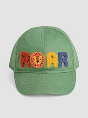 JoJo Maman Bébé Khaki Appliqué Cap - Image 2 of 4