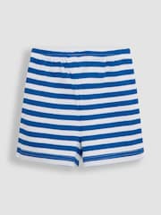 JoJo Maman Bébé Blue 100% Cotton Jersey Pyjamas 2 Pack - Image 8 of 9