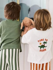 JoJo Maman Bébé Stone Print Short Jersey Pyjamas 2 Pack - Image 10 of 15
