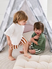 JoJo Maman Bébé Stone Print Short Jersey Pyjamas 2 Pack - Image 11 of 15