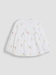 JoJo Maman Bébé White 2-Pack Fairy Jersey Pyjamas - Image 6 of 9