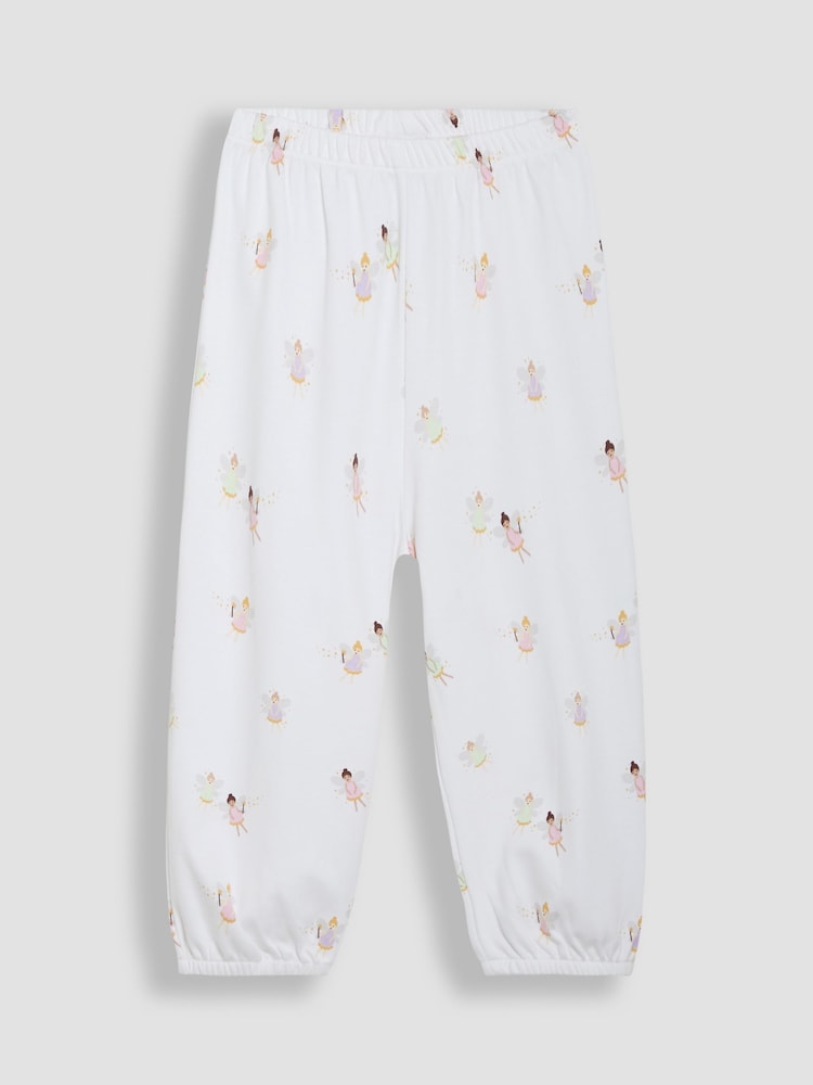 JoJo Maman Bébé White 2-Pack Fairy Jersey Pyjamas - Image 8 of 9