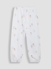 JoJo Maman Bébé White 2-Pack Fairy Jersey Pyjamas - Image 9 of 9