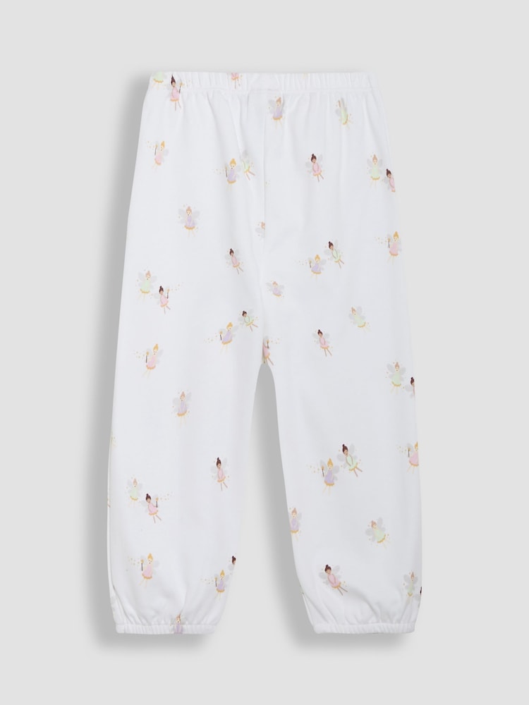 JoJo Maman Bébé White 2-Pack Fairy Jersey Pyjamas - Image 9 of 9