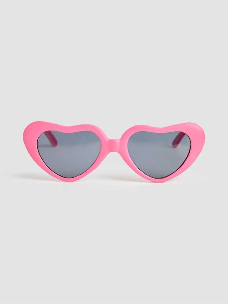 JoJo Maman Bébé Pink Heart Shaped Sunglasses - Image 2 of 4