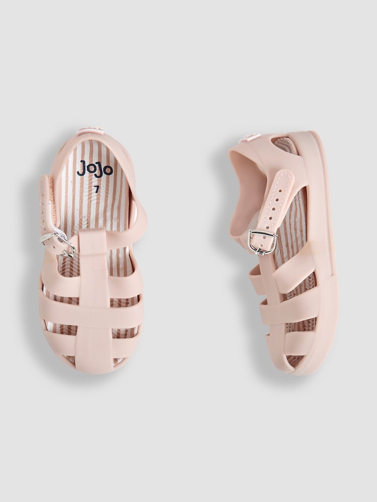JoJo Maman Bébé Neutral Jelly Sandals - Image 3 of 4