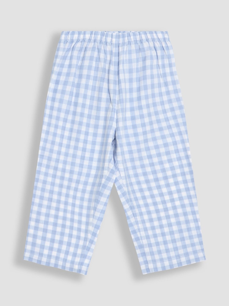 JoJo Maman Bébé White Appliqué Woven Pyjamas - Image 4 of 6