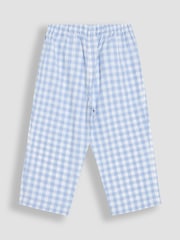 JoJo Maman Bébé White Appliqué Woven Pyjamas - Image 5 of 6