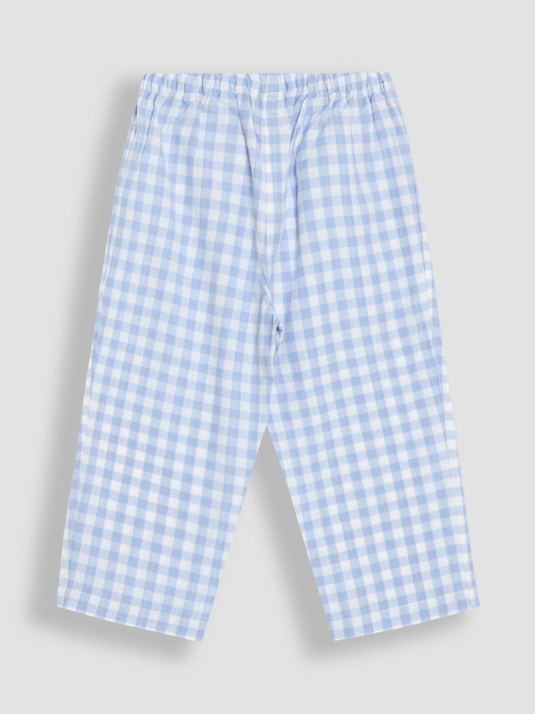 JoJo Maman Bébé White Appliqué Woven Pyjamas - Image 5 of 6