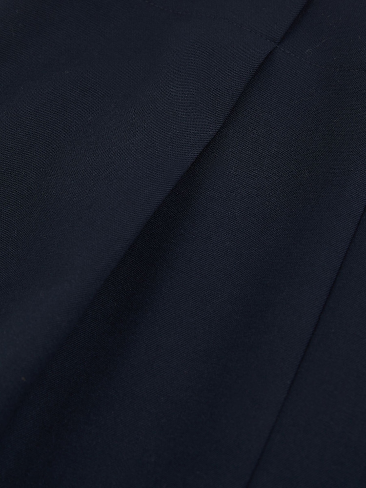 Marineblauw - Reiss Gabi Pleated Crepe Pencil Skirt - Image 6 of 7