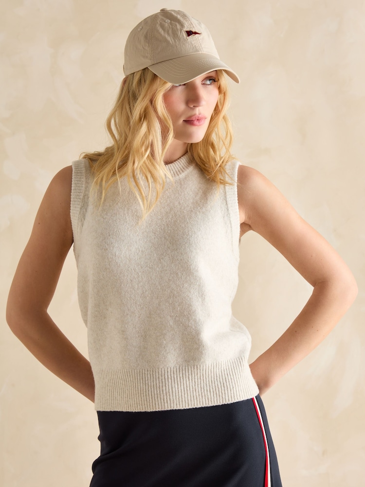 Crème - Joules Holly gebreide spencer - Image 3 of 6