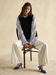 Joules Holly Black Regular Fit Knitted Vest - Image 3 of 7