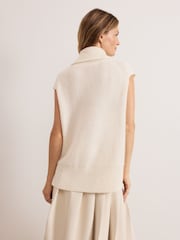 Phase Eight Cream Ginny Cowl Neck Tank - Image 2 of 7