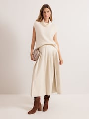 Phase Eight Cream Ginny Cowl Neck Tank - Image 3 of 7