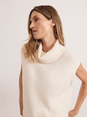 Phase Eight Cream Ginny Cowl Neck Tank - Image 4 of 7